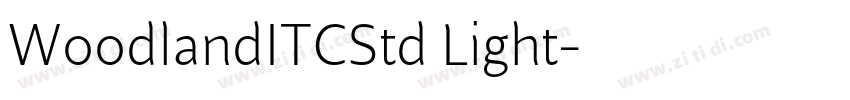 WoodlandITCStd Light字体转换